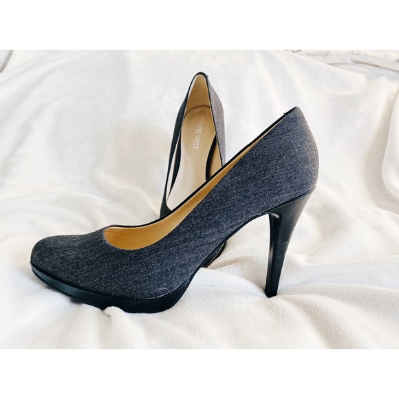 Nine West Shoes - Nine West gray textured high heeled pumps, 8